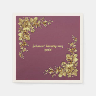 Elegante gouden Thanksgiving Servet
