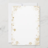 Elegante gouden tijd voor Tea Christmas Vrijgezell Kaart (Achterkant)