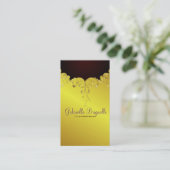 Elegante gouden tinten  kant Lijst Visitekaartje (Staand voorkant)