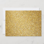 Elegante gouden traditionele boom kerstfeest kaart (Achterkant)