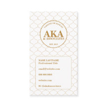 Elegante Gouden Traliewerk Zakelijke 3 Letter Mono