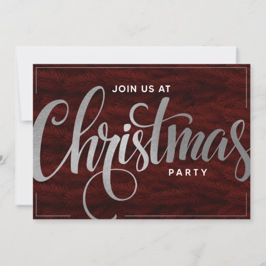 Elegante Gouden Trendy Script Vakantiefeest Uitnod Kaart (Voorkant)