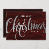 Elegante Gouden Trendy Script Vakantiefeest Uitnod Kaart (Voorkant / Achterkant)