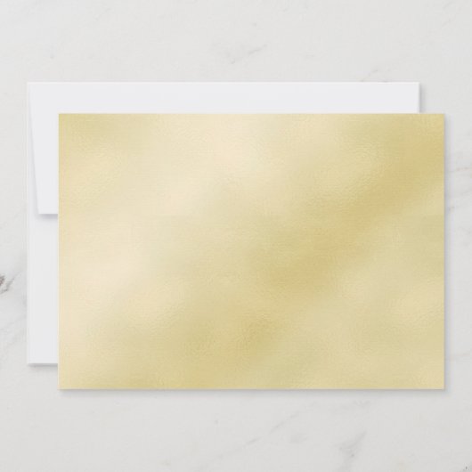 Elegante Gouden Trouw Harten Save The Date (Achterkant)