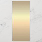 Elegante Gouden Trouwmenu Menu (Achterkant)