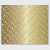 Elegante gouden trouwringen cadeaupapier (Vlak)