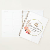 Elegante gouden trouwringen gepersonaliseerd planner (Display)