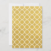 Elegante gouden uitnodiging voor 50-jarig huwelijk (Achterkant)