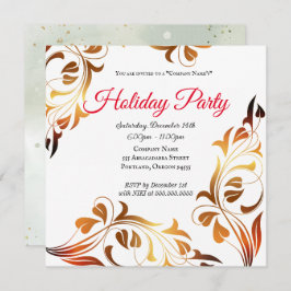 Elegante gouden uitnodiging voor feestelijke bedri