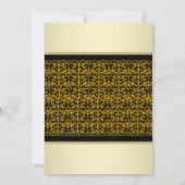 Elegante gouden uitnodigingen voor 50ste trouwdag (Achterkant)