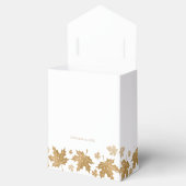 Elegante gouden val laat aangepaste bruiloft bedankdoosjes (Geopend)