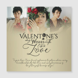 Elegante gouden Valentijnsdag fotocollage