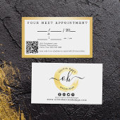 Elegante gouden verf Swash Chique Logo Afspraak Visitekaartje