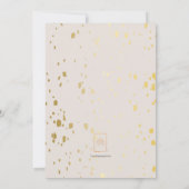 Elegante gouden verjaardagsuitnodiging - Kinder Ti Kaart (Achterkant)