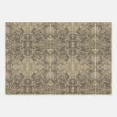 Elegante Gouden Verpakkende Document Vlakke Bladre Inpakpapier Vel (Voorkant 3)