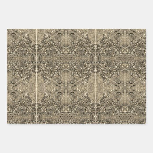 Elegante Gouden Verpakkende Document Vlakke Bladre Inpakpapier Vel (Voorkant 3)