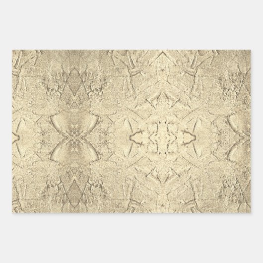 Elegante Gouden Verpakkende Document Vlakke Bladre Inpakpapier Vel (Voorkant 2)