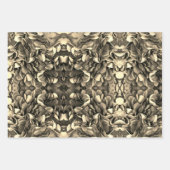 Elegante Gouden Verpakkende Document Vlakke Bladre Inpakpapier Vel (Voorkant)