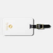 Elegante Gouden Verpakte Bruidsjonkers Bagagelabel (Voorkant horizontaal)