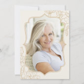 Elegante Gouden Verrassing 60e Verjaardag Kaart (Achterkant)