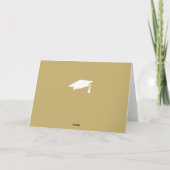 Elegante Gouden Versiering Gefeliciteerd Afstudere Kaart (Achterkant)