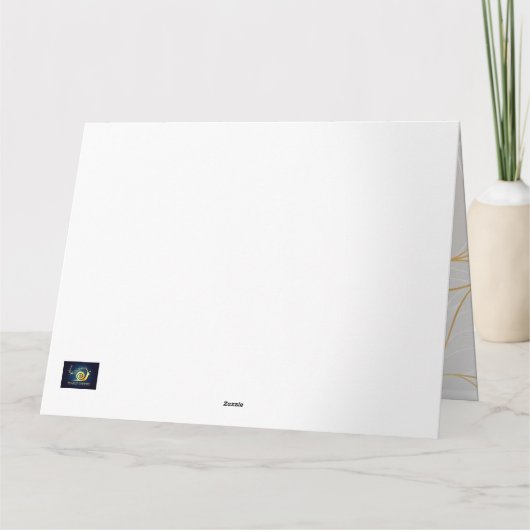 Elegante gouden vlinder bedankkaart - Customiz (Achterkant)