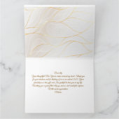 Elegante gouden vlinder bedankkaart - Customiz (Binnen)