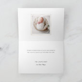 Elegante Gouden Vrede op Aarde Foto Feestdagen Kaart (Binnen)