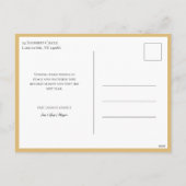 Elegante Gouden Vrede op Aarde Foto Feestdagenkaart (Achterkant)