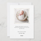 Elegante Gouden Vrede op Aarde Foto Feestdagenkaart (Achterkant)