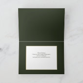 Elegante gouden vrolijke kerst typografie foto feestdagen kaart (Binnen)