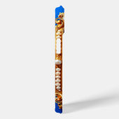 Elegante Gouden W Monogram Versierd Met Parels Case-Mate iPhone Case (Achterkant / Rechts)