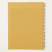 Elegante gouden waterverf foto chic planner (Achterkant)