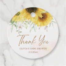 Elegante gouden waterverf groen bloem bedankje 