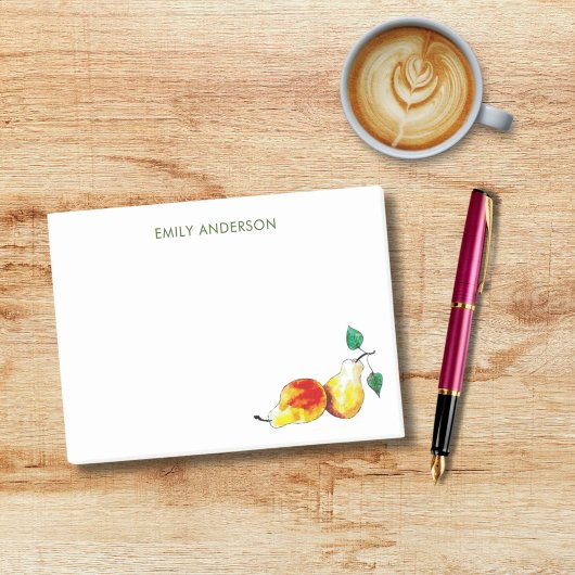 Elegante gouden Waterverf peren met de hand geïllu Post-it® Notes