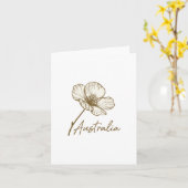 Elegante Gouden Wattle Australië Dag 2026 Groet Kaart (Gele Bloem)