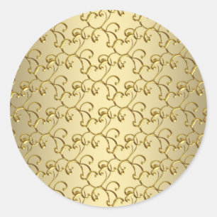 Elegante gouden werveling Stickers