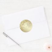 Elegante gouden werveling Stickers (Envelop)