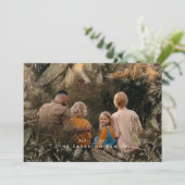 Elegante gouden wintertakken Foto Kerst Kaart (Staand voorkant)