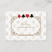 Elegante gouden witte Art Deco QR Code bruiloft Informatiekaartje (Achterkant)