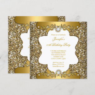 Elegante Gouden Witte Bloem Diamanten Sieraden Fee Kaart