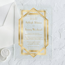 Elegante gouden witte bruiloft in Deco-stijl uit d