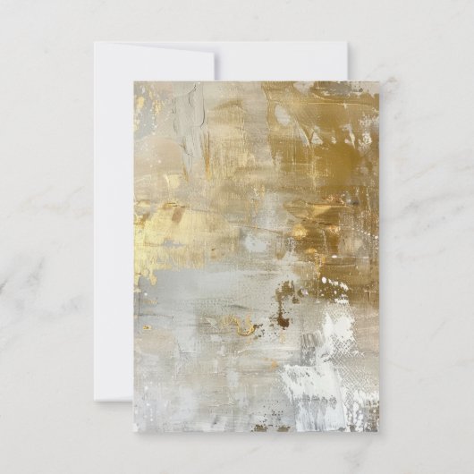 Elegante gouden witte foto bruiloft dank u kaart (Achterkant)