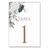 Elegante gouden witte rozen Waterverf groen Kaart (Achterkant)