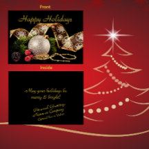 Elegante gouden zilveren zwarte vakantie begroetin