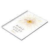 Elegante Gouden Zonnebundel Persoonlijke Bijbelstu Notitieboek (Linkerzijde)