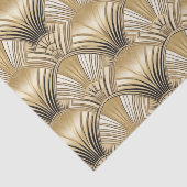 Elegante gouden zwarte art deco tissuepapier (Detail)