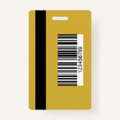 Elegante gouden zwarte badge voor IT-professionals (Achterkant)