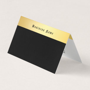 Elegante Gouden Zwarte Template Klassiek Professio Visitekaartje