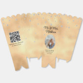 Elegante goudfolie & 50e Jubileum popcorn Bedankdoosjes (Ongevouwen)